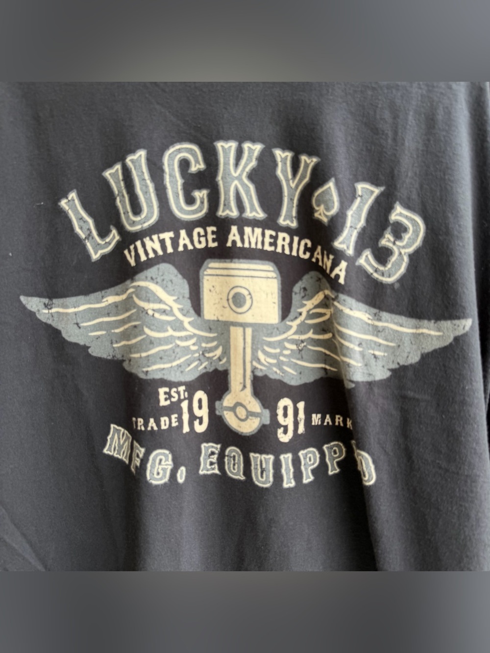 🍒💣 Lucky 13 winged piston t-shirt